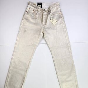 Levi-s Women's White and Cream Jeans